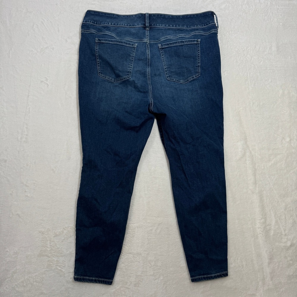 Torrid Jegging Womens 20S Dark Wash Super Soft High Rise Button Skinny Jean - Picture 8 of 13